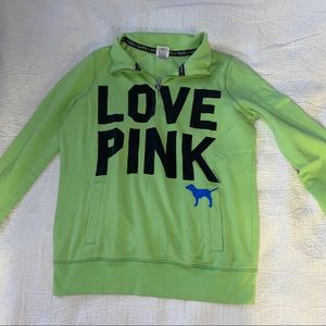 VINTAGE victoria’s secret PINK quarter zip